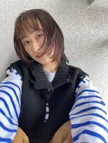 リーコ ベル 西区 横川駅(RICCO belle)&nbsp;暖色フェイスフレーミングボブ