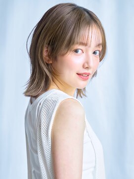 エインアンリー 表参道(AIN.ANLY.) 大人可愛い20代30代40代レイヤーボブ大人前髪透明感カラー