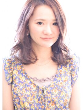 スノッブリコ(snob rico) 【snob rico】ピンクベージュ×軽やかカール