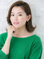ヘアサロン ナノ(hair salon nano)&nbsp;ミディアム×外ハネ