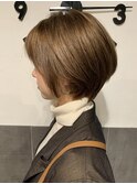 ベージュハンサムショート ショコラベージュ