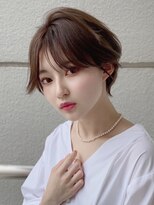 サードバイローラン(THiRD by ROULAND) デジタルパーマミニウルフテラコッタくすみブルー20代30代40代