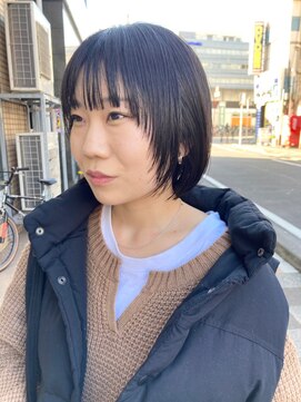 リビング 津田沼(LIVING) マッシュ/くびれヘア/ビタミンカラー/艶ボルドー[津田沼駅]