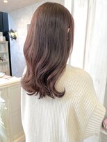 キャアリー(Caary)&nbsp;福山市美容室Caary 人気イルミナカラー ピンクブラウンカラー