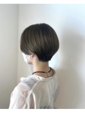 フレイムスヘアデザイン(FRAMES hair design) ミントグレージュ×アシメハンサムショート