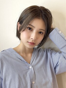 ルーム(Room) ぱつんとボブ/前髪なし韓国ミニボブ/フェザーバングまとまるボブ