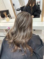 ブレンド 渋谷(BLend)&nbsp;グレージュマチルダボブインナーグレージュ 前髪