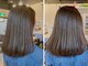 美容室ティービーケー 北千住店(TBK)の写真/最高級Tr"ハホニコ"を取り入れ、みずみずしい柔らかなストレートヘアが叶う。ツヤ溢れる美しい髪へ。