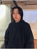 メンズボブウルフミディアム