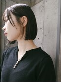 色っぽボブ 切りっぱなしボブ　似合わせカット ミニボブ