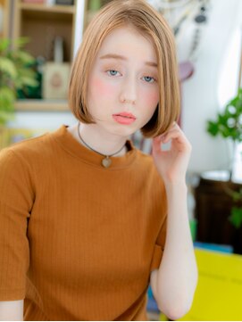 カバーヘアアンドスパ ブリス 浦和(COVER HAIR&SPA bliss) 小顔アシンメトリー外国人風ぱっつんボブc5浦和20代30代40代