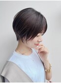 大人ショートひし形丸顔面長絶壁丸みマッシュ前髪ありK20240606