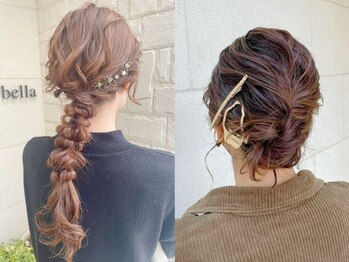 カペリベラ Capelli bella 枚方店の写真/【早朝予約OK・枚方市駅２分】オシャレ可愛いスタイルで大切な日を華やかに演出します♪