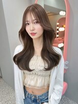 ボタン シブヤ(VOTAN SHIBUYA)&nbsp;韓国ヘア/くびれヘア/前髪あり/顔まわりカット/グレージュカラー