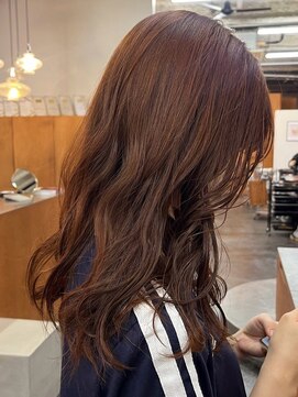 ニール シトロン 名古屋 伏見 丸の内(NEELU citron) 【Neelu_kurumi】ブリーチなしのオレンジブラウンカラー