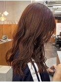 【Neelu_kurumi】ブリーチなしのオレンジブラウンカラー