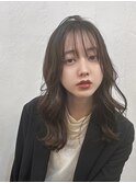 ★前髪シースルー巻き髪レイヤーミディアム