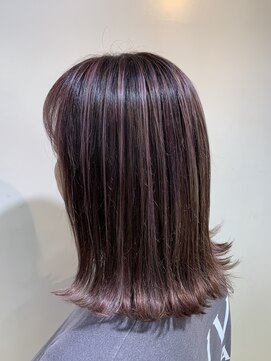 アズール 草加(azule) ハイライトカラー　艶ピンク