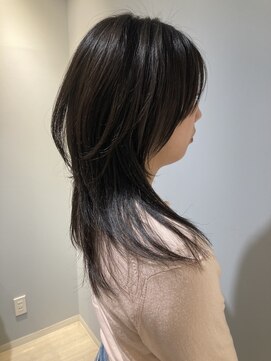 シェノン 赤羽店(CHAINON) 顔周り小顔レイヤーロングウルフカットイルミナグレージュカラー