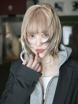 ベージュ/ダブルカラー/ブリーチ/ハイトーン