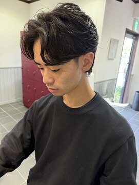 ラパンセ ブラン(LA PENSEE BRUN) 【LAPENSEE_inagaki】　フェザーパーマ