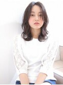 ■SOLセンター南10-21■くすみカラーくせ毛風センターパート