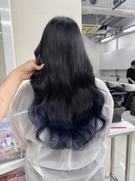 アライブ ハラジュク(ALIVE harajuku) 【ALIVE yu-ki 色落ちシルバーのブルーグラデーションカラー】