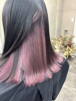 ファビ 渋谷(Fab)&nbsp;くびれヘア/暗めカラー/アプリコットオレンジ/縮毛矯正