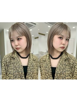 シンプルなのに唯一無二。透けるような溶け込むカラー×さりげないお洒落が引き込まれるような美しい髪に。