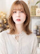 カバーヘア ブリス 北浦和(COVER HAIR bliss) インナーカラーベージュゴールドくびれミディa北浦和20代30代!