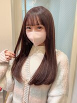 バイオレット 栄店(Violet) ぱっつん前髪/シースルーバング/ロングレイヤー/ピンクブラウン