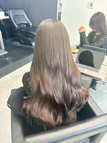 ソア バイ リコヘアーうるま(SOAR by lico hair Uruma)&nbsp;着物ヘア/ダークアッシュ/ミディアムレイヤーカット/うるま