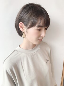 stair : case ginza7【ステアケース】 大人耳かけ丸みショートボブ小顔サイドバング