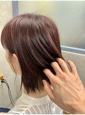 お白髪可愛くぼける×大人かわいいピンクハイライト