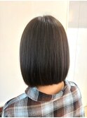 透明感ボブ×ナチュラルブラウン
