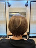 華やかショートボブ