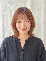 ココカラヘアー ニコ(cococara hair nico) レイヤーボブ/オレンジベージュ