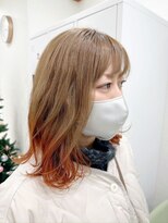 hyon myon/RISEbyREVO 綾瀬店【ヒョンミョン】&nbsp;ハッシュカット/デザインカラー/グレージュ[綾瀬駅/韓国ヘア]