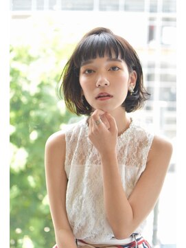 サークル(CIRCLE) くすみブルー テラコッタ ミニウルフ デジタルパーマ