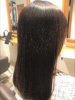 ヘアデザイン アンティエ(Hair Design entier) <髪質改善専門>マロンベージュ/Ａラインボブ/かきあげ[本八幡駅]