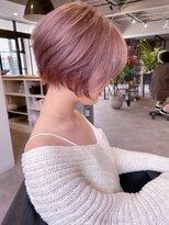 ナンバー(number+)&nbsp;20代30代大人可愛いエアリーショートラベンダーベージュ透明感