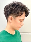 ニュアンスパーマセンターパートサイドパート韓国カルマパーマ