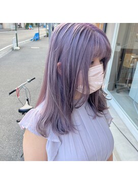 パーミル ヨコハマ(permille Yokohama) モーブバイオレットロブインナーカラーブリーチカラー