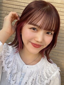 ロンドヴァリー 渋谷店(Lond vallee) 韓国風インナーカラーピンク！