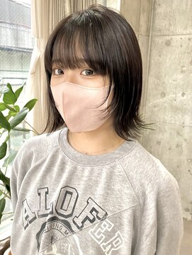 サクラ 岐阜(SAKURA) 暗いけど黒くない！暗め透明感カラー　オリーブグレージュ