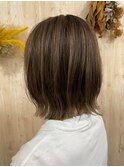 テヨンさん風カット 外ハネボブ