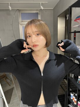 サンド 池袋(sand) 前髪パーマ/マチルボブ/髪質改善/アッシュカラー/グレーベージュ