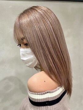 ロナバイソル(lona by SoL) 美髪ストレート/シャンパンカラー