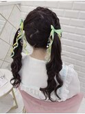 編み込みカチューシャ×ツインテール＊まゆ