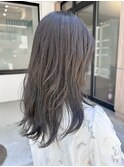 フレンチカジュアルカーキベージュニュアンスカラー